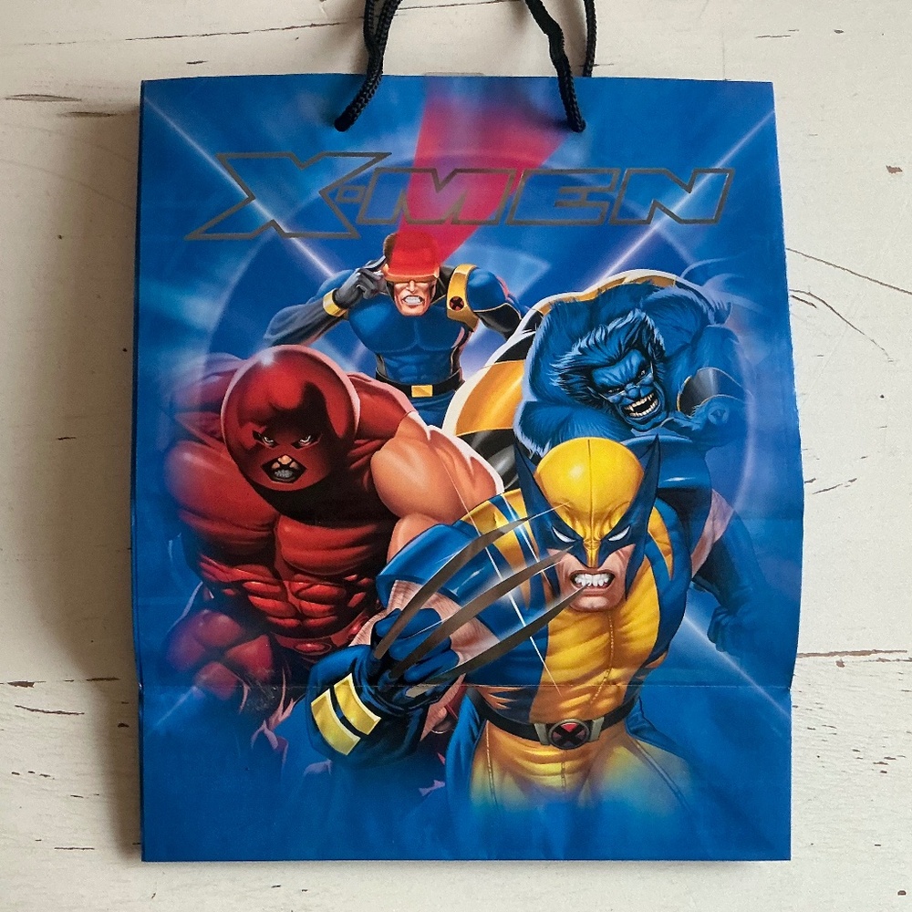 NEW Vintage Hallmark Marvel X-MEN birthday party paper gift bag